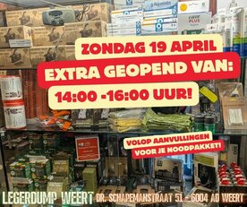 ZONDAG 19 APRIL OPEN 