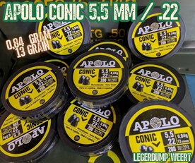 Apolo Conic 5,5 mm (.22)