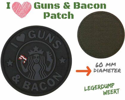 I love guns and bacon patch