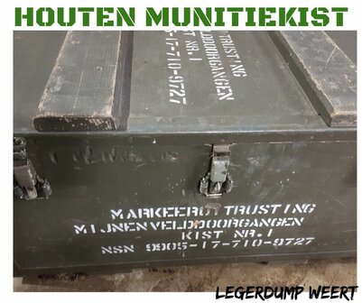 Houten munitiekist