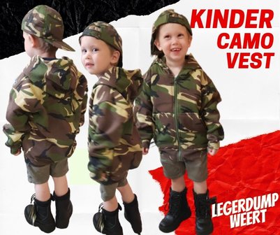 kinder camo vest