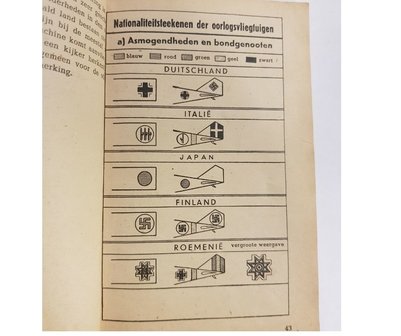 Boekje Duitsche, Italiaansche, Britsch-Amerikaanse en Sovjetrussische oorlogsvliegtuigen