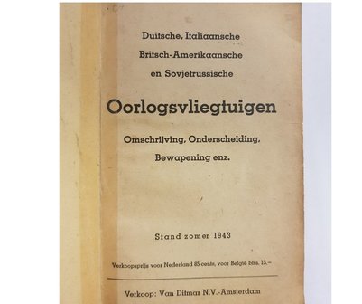 Boekje Duitsche, Italiaansche, Britsch-Amerikaanse en Sovjetrussische oorlogsvliegtuigen