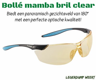 Boll&eacute; mamba bril - Geel 