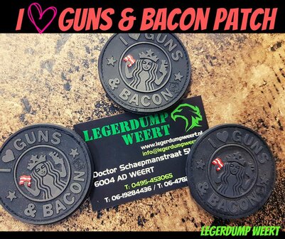 I love guns and bacon patch