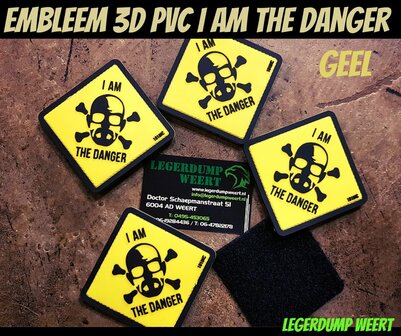 Embleem 3D PVC I am the danger