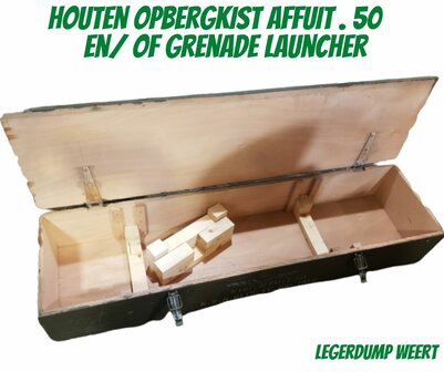 Houten opbergkist Affuit .50 en/of grenade laucher