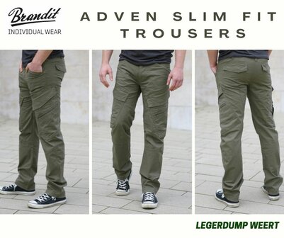 slim fit broek 