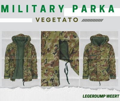 Military parka vegetato