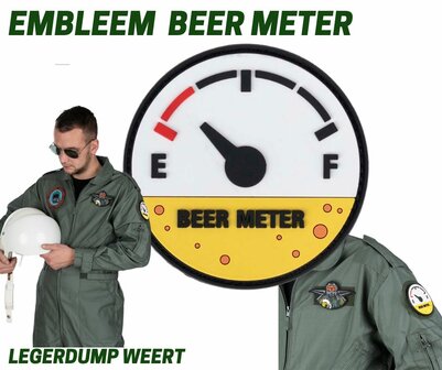 Embleem 3D PVC Beer meter