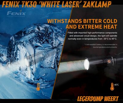 Fenix TK30 &#039;White Laser&rsquo; zaklamp&nbsp;