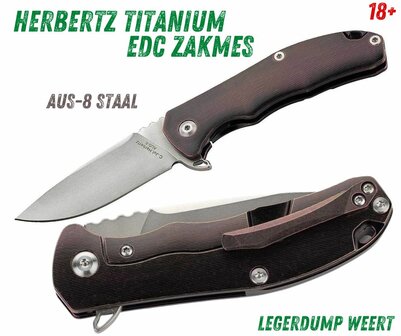 Herbertz Titanium EDC Zakmes&nbsp;
