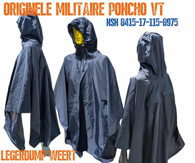 Militaire Poncho VT &ndash; Origineel Defensie 