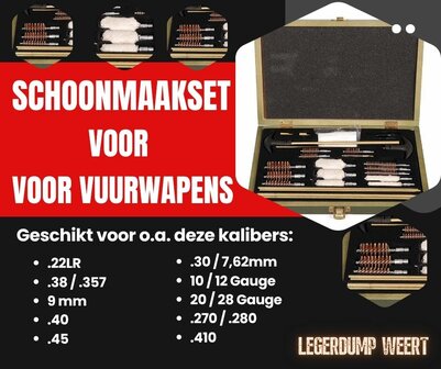 schoonmaakset vuurwapen