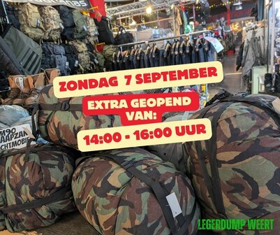 zondag 7 september open 