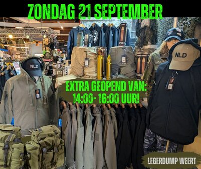 zondag 21 september open 