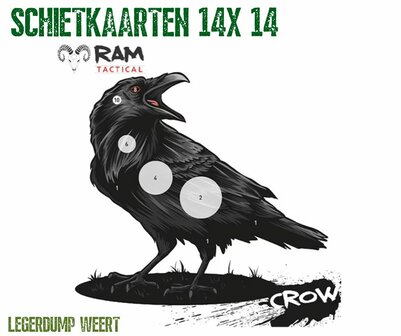 KRAAI SCHIETKAARTEN 14X14 