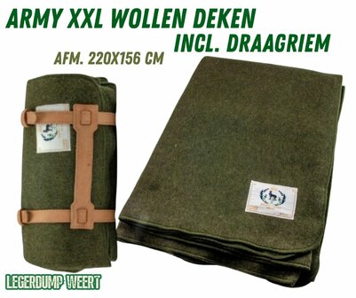 army xxl wollen deken 