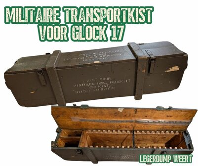 militaire transportkist voor Glock 17 pistolen,