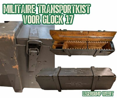 militaire transportkist voor Glock 17 pistolen,