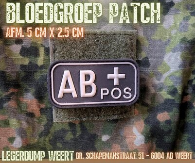 BLOEDGROEP PATCH AB+