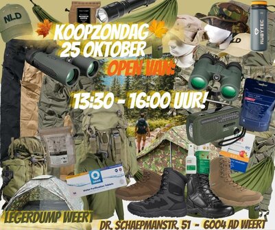 zondag 25 oktober open 