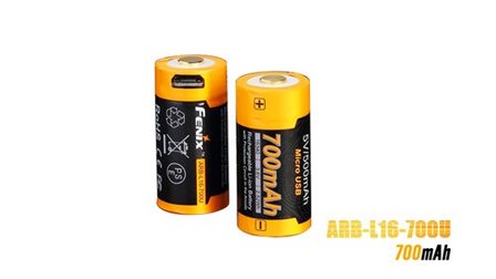 Fenix ARB-L16-700U 16340 accu USB-oplaadbaar, 700 mAh Li-Ion