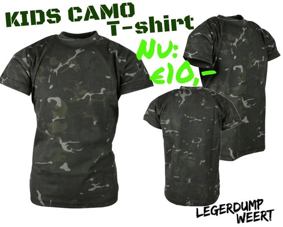 kinder camoshirt