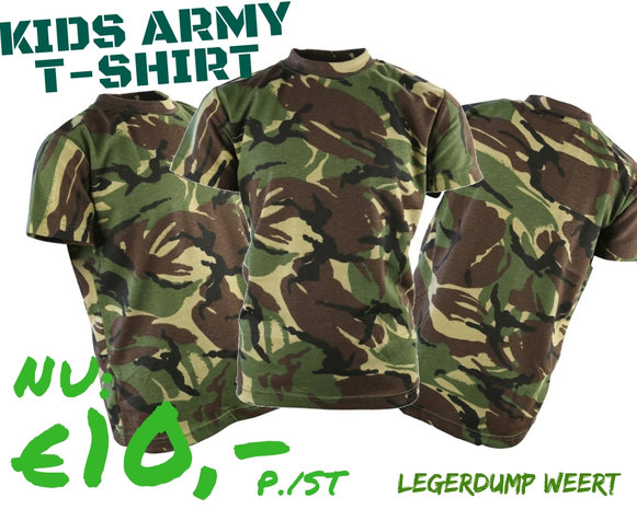 kids army t-shirt