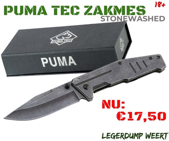 Afkeer Ansichtkaart gips Puma Tec stonewashed zakmes - Antris.nu