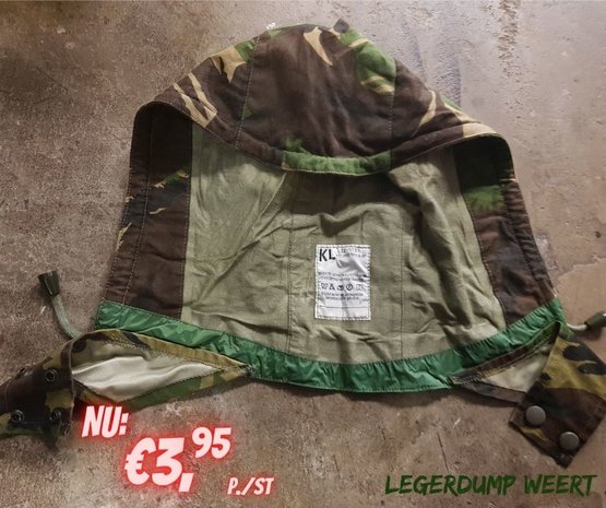 Losse capuchon voor de parka 