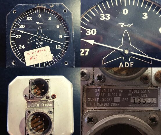 Bendix servo amp indicator Model 551 A