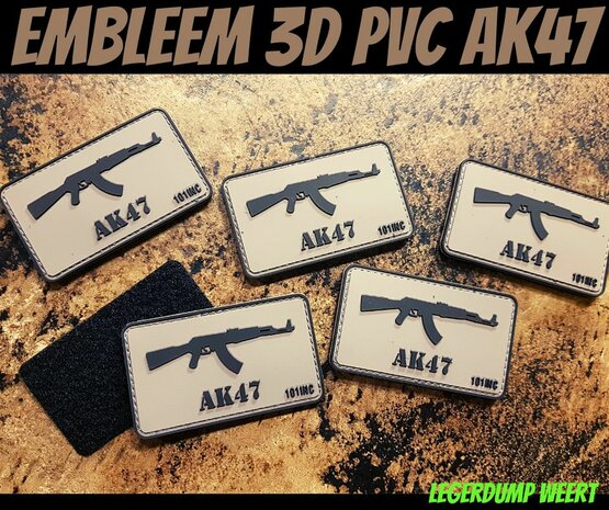 Embleem 3D PVC AK47