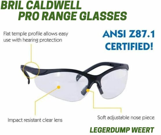 Bril Caldwell Pro Range Glasses