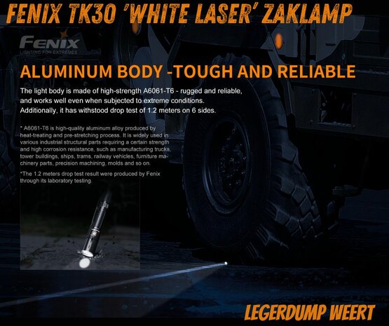Fenix TK30 'White Laser’ zaklamp 