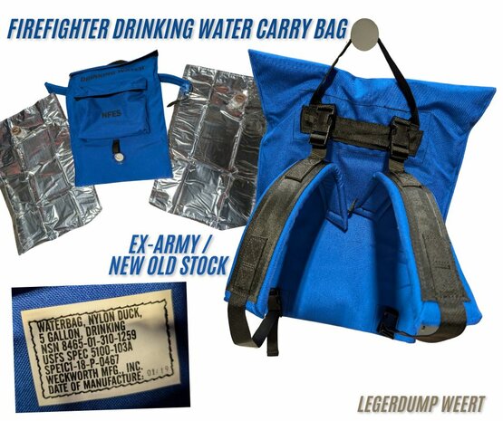 FIREFIGHTER DRINKING WATER CARRY BAG