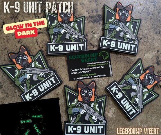 K-9 Unit glow in the dark patch