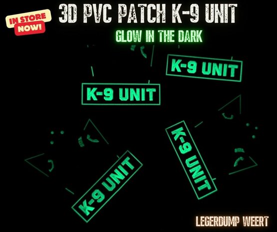 K-9 Unit glow in the dark patch