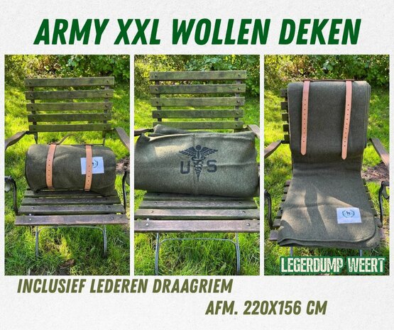 army xxl wollen deken 
