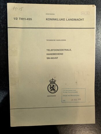​​​​​​​telefooncentrale&nbsp;handbediend&nbsp;SB-993/GT