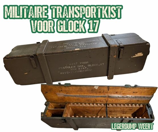militaire transportkist voor Glock 17 pistolen,