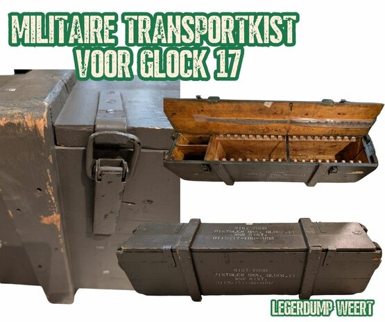 militaire transportkist voor Glock 17 pistolen,