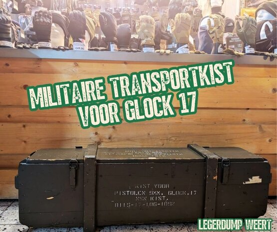 militaire transportkist voor Glock 17 pistolen,