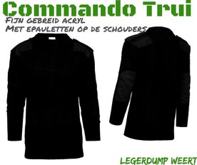 Commando trui fijn gebreid