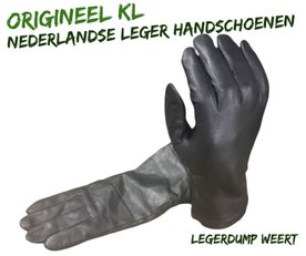 KL Nederlandse leger lederen handschoenen -Maat 9