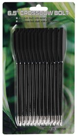 Man Kung 6,5 inch zwarte kunststof kruisboog pijltjes 12 stuks