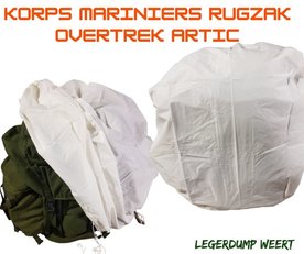Korps Mariniers rugzak overtrek artic wit - Rugzakhoes Mariniers Wit 