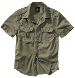 Brandit Vintage Shirt met korte mouw - olive