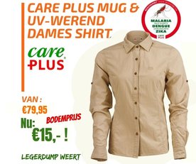 Care Plus Kruger shirt, khaki