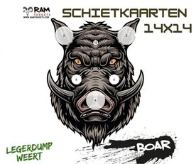 BOAR SCHIETKAARTEN 14X14 